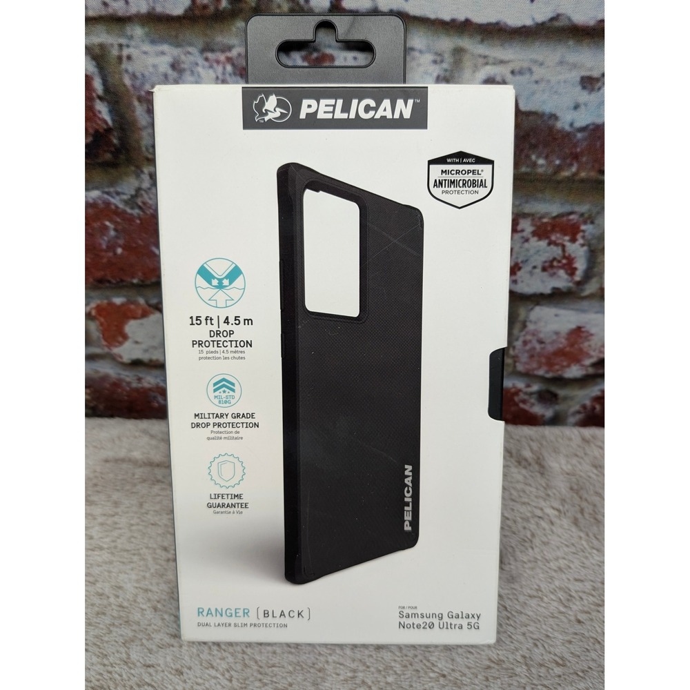 Pelican Ranger Case for Samsung Galaxy Note20 Ultra 5G Black Rugged Slim Cover